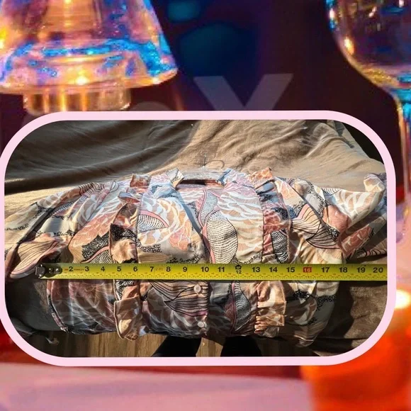 Sonja by Sonja Morgan Mystical Floral tie Ruffle Dress Size S - Picture 11 of 15